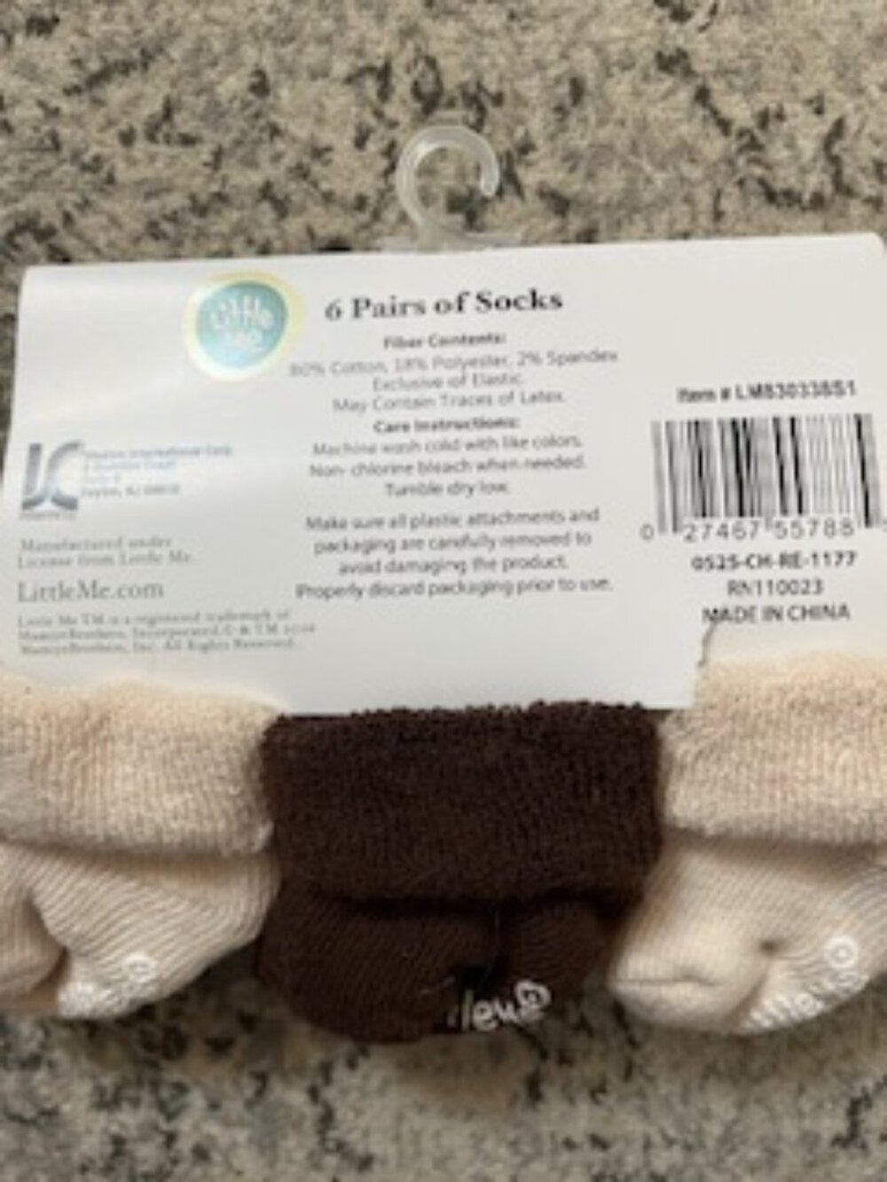 🧡3/15 NWT Little Me Socks 0-6M + Rative Mittens 0-6M + Hapiu Mittens Bundle x 3 - Picture 4 of 6